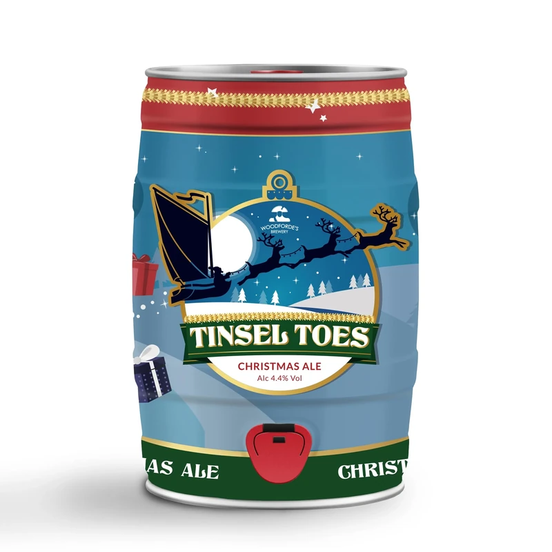 Woodforde's Tinsel Toes 5 Litre Mini Keg - A Christmas Ale