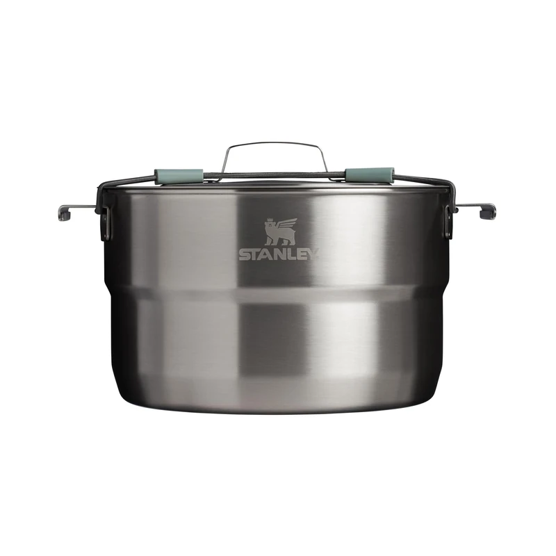Stanley 1913 Wildfare Core Full Serve Cookset 3.78L - 20 Piece Camp Cook Set - Dishwasher Safe - BPA Free - Stainless Steel - Camping Cookware - Packable - Shale/Charcoal