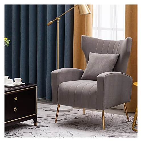 Nordic Style Simple Design Armchair with Backrest, Modern Lounge Chair for Living Room, Balcony, and Leisure Use