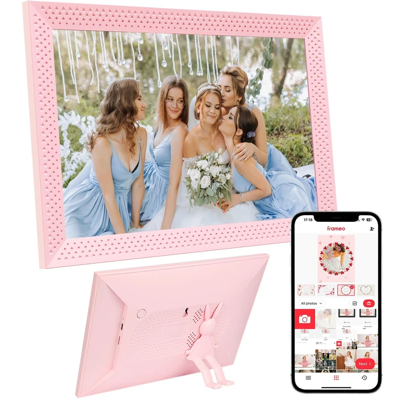 Digital Photo Frame 10.1 inch (Pink)