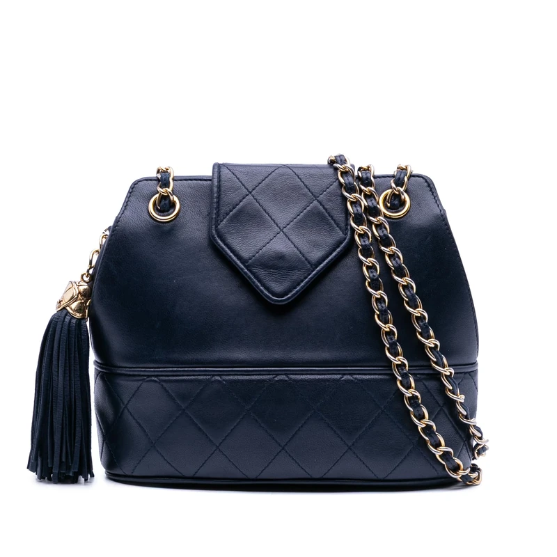 Chanel Pre-Loved CC Quilted Lambskin Tassel Flap
