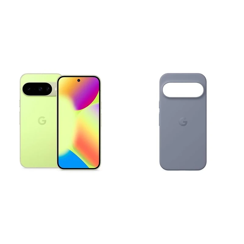 Google Pixel 10 - Unlocked Android Smartphone with Gemini, Advanced Triple Rear Camera, 24+ Hour Battery and 6.3" Actua Display - Lemongrass, 128GB+Case