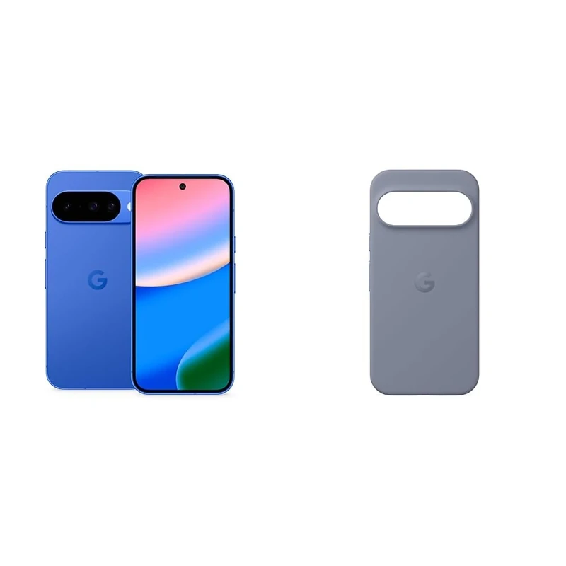 Google Pixel 10 - Unlocked Android Smartphone with Gemini, Advanced Triple Rear Camera, 24+ Hour Battery and 6.3" Actua Display - Indigo, 256GB+Case