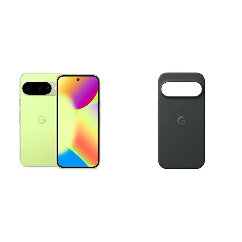 Google Pixel 10 - Unlocked Android Smartphone with Gemini, Advanced Triple Rear Camera, 24+ Hour Battery and 6.3" Actua Display - Lemongrass, 128GB+Case