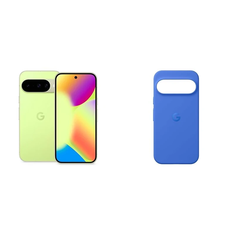 Google Pixel 10 - Unlocked Android Smartphone with Gemini, Advanced Triple Rear Camera, 24+ Hour Battery and 6.3" Actua Display - Lemongrass, 256GB+Case