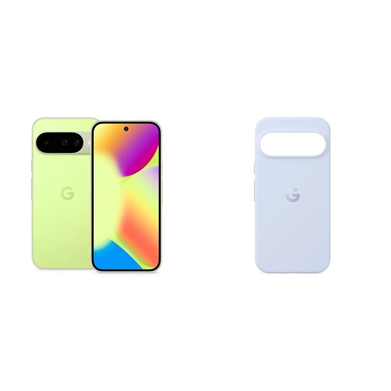 Google Pixel 10 - Unlocked Android Smartphone with Gemini, Advanced Triple Rear Camera, 24+ Hour Battery and 6.3" Actua Display - Lemongrass, 256GB+Case