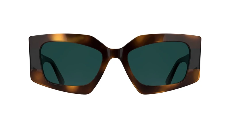 KARL LAGERFELD Women's Sunglasses KL6206S - Tortoise/Black with Solid Petrol Lens