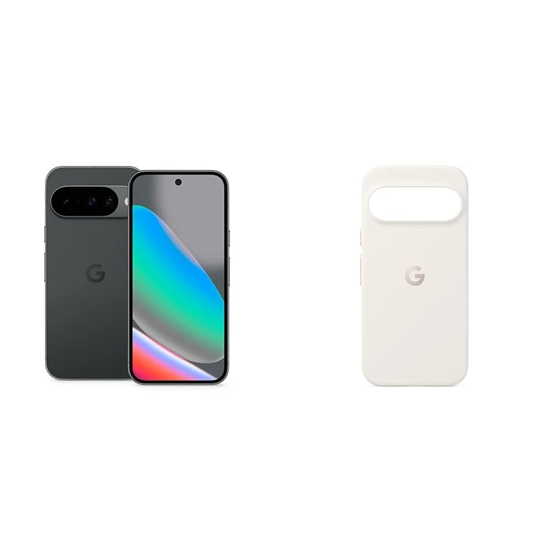 Google Pixel 10 - Unlocked Android Smartphone with Gemini, Advanced Triple Rear Camera, 24+ Hour Battery and 6.3" Actua Display - Obsidian, 256GB+Case