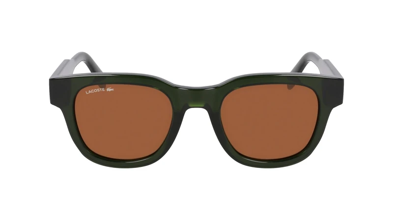 Lacoste Unisex Adult Sunglasses L6023S/N - Khaki with Solid Brown Lens