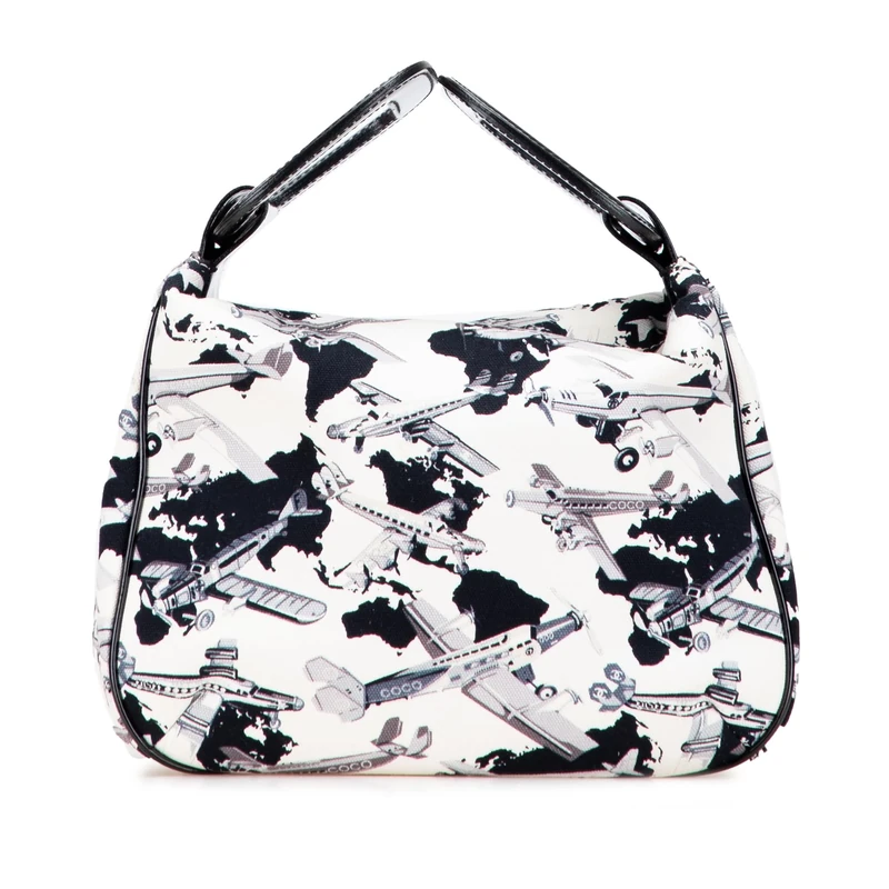 Chanel Pre-Loved Printed Canvas Coco Airline Handbag