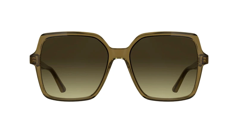 Calvin Klein Women's Sunglasses CK25537S - Transparent Beige with Gradient Brown Lens