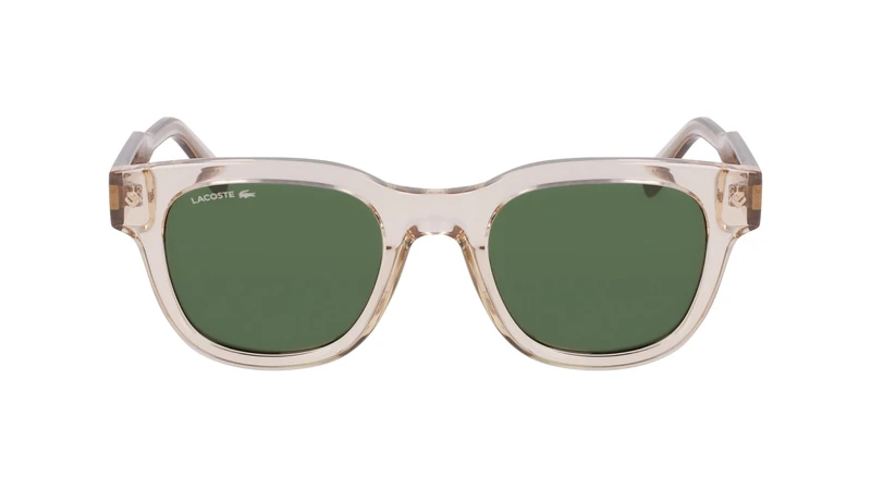Lacoste Unisex Adult Sunglasses L6023S/N - Beige with Solid Green Lens