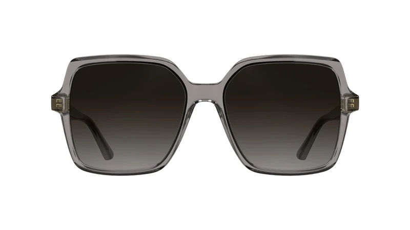 Calvin Klein Women's Sunglasses CK25537S - Transparent Taupe with Gradient Purple Lens