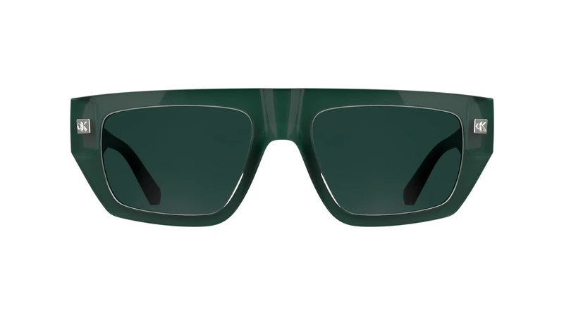 Calvin Klein Jeans Unisex Adult Sunglasses CKJ25619S - Green with Solid Petrol Lens