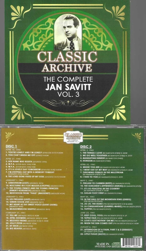Complete Jan Savitt, Vol. 3