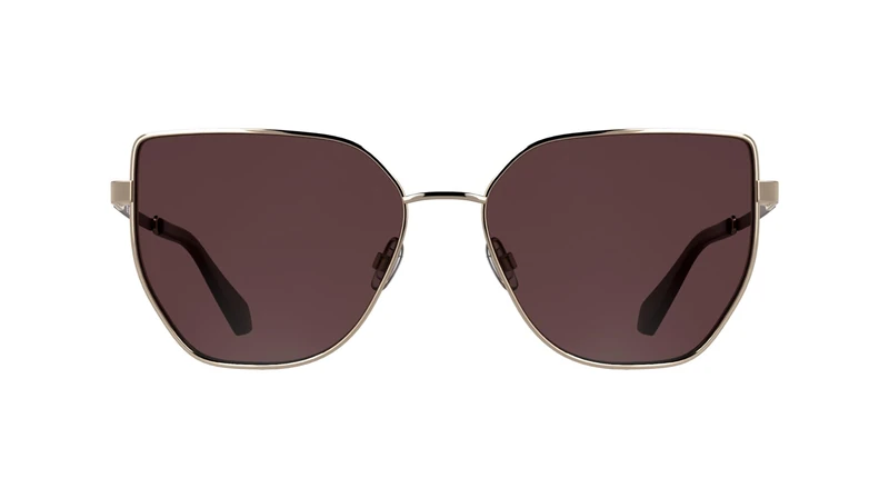 Calvin Klein Jeans Women's Sunglasses CKJ25209S - Rose Gold with Solid Wine Lens