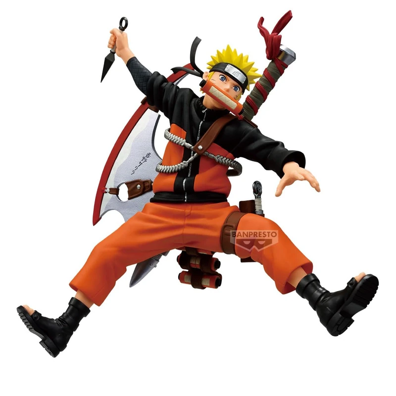Banpresto Naruto Uzumaki Naruto 72 Series - 33 Vibration Stars 16cm Action Figure - BP30020P Multicolor - Collectible Figure - Great for Anime Fans