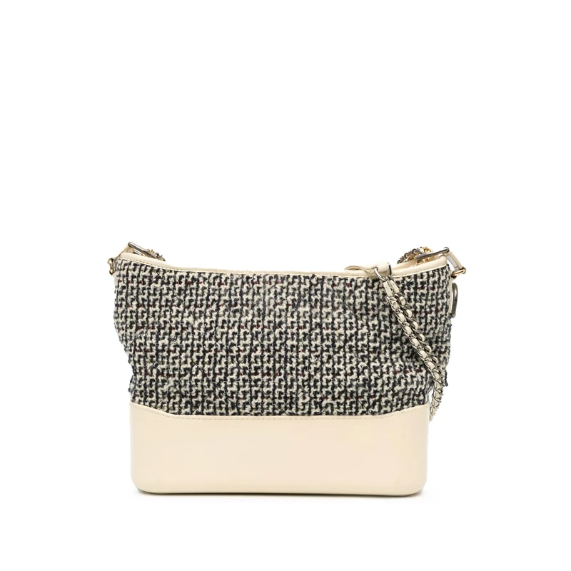 Chanel Pre-Loved Medium Tweed And Lambskin Gabrielle Crossbody Bag