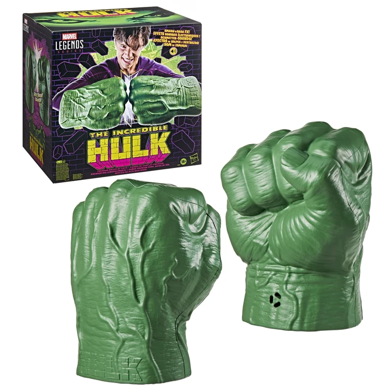 Marvel Legends Series Incredible Hulk Premium Role-play Fists with Smash 'N Bash Sound FX, Collectibles for Adults - Image 1