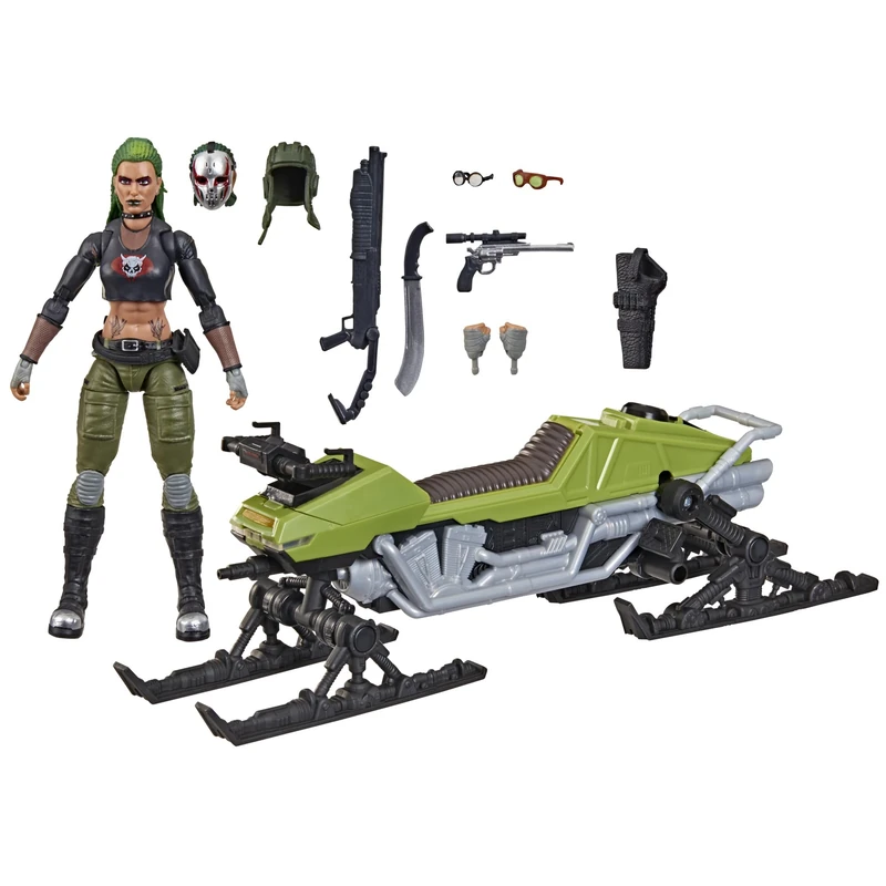 G.I. JOE Classified Series #194, Zanya and Dreadnok Chameleon (Swamp Skier), Collectible 15-cm Action Figure and Vehicle Set with 10 Accessories