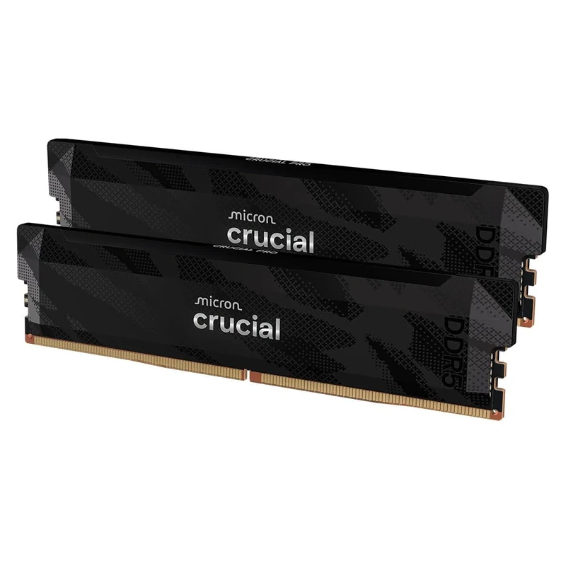 Crucial Pro DDR5 RAM 32GB Kit (2x16GB) 6400MHz CL32, Overclocking Deskop Computer Gaming Memory, Intel XMP 3.0 / AMD EXPO, Black - CP2K16G64C32U5B