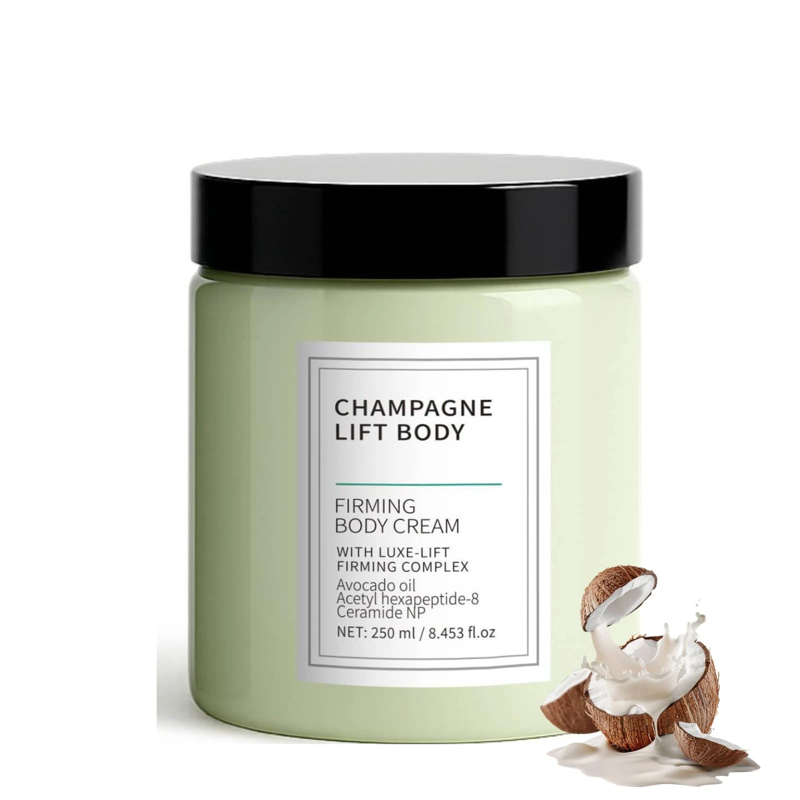 Champagne Lifting Body Cream,Champagne Beaute lift Body Crème with Luxe-Lift Firming Complex & Collagen,Skin Firming Body Cream,Deep Hydration & Smoothing, Hydrates Dry Skin Arms & Legs,250ML