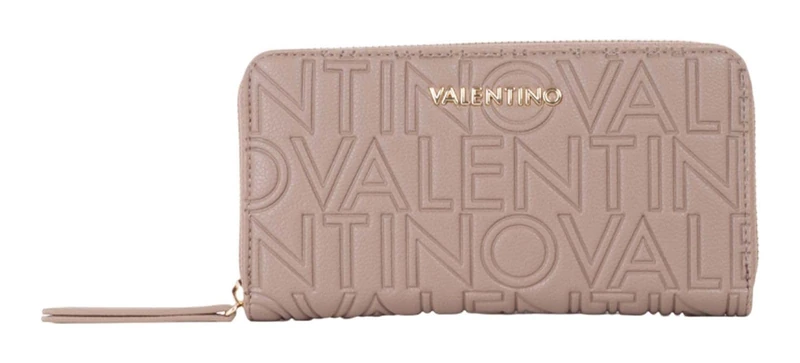 Valentino Purse Pansy Zip Around Wallet Taupe