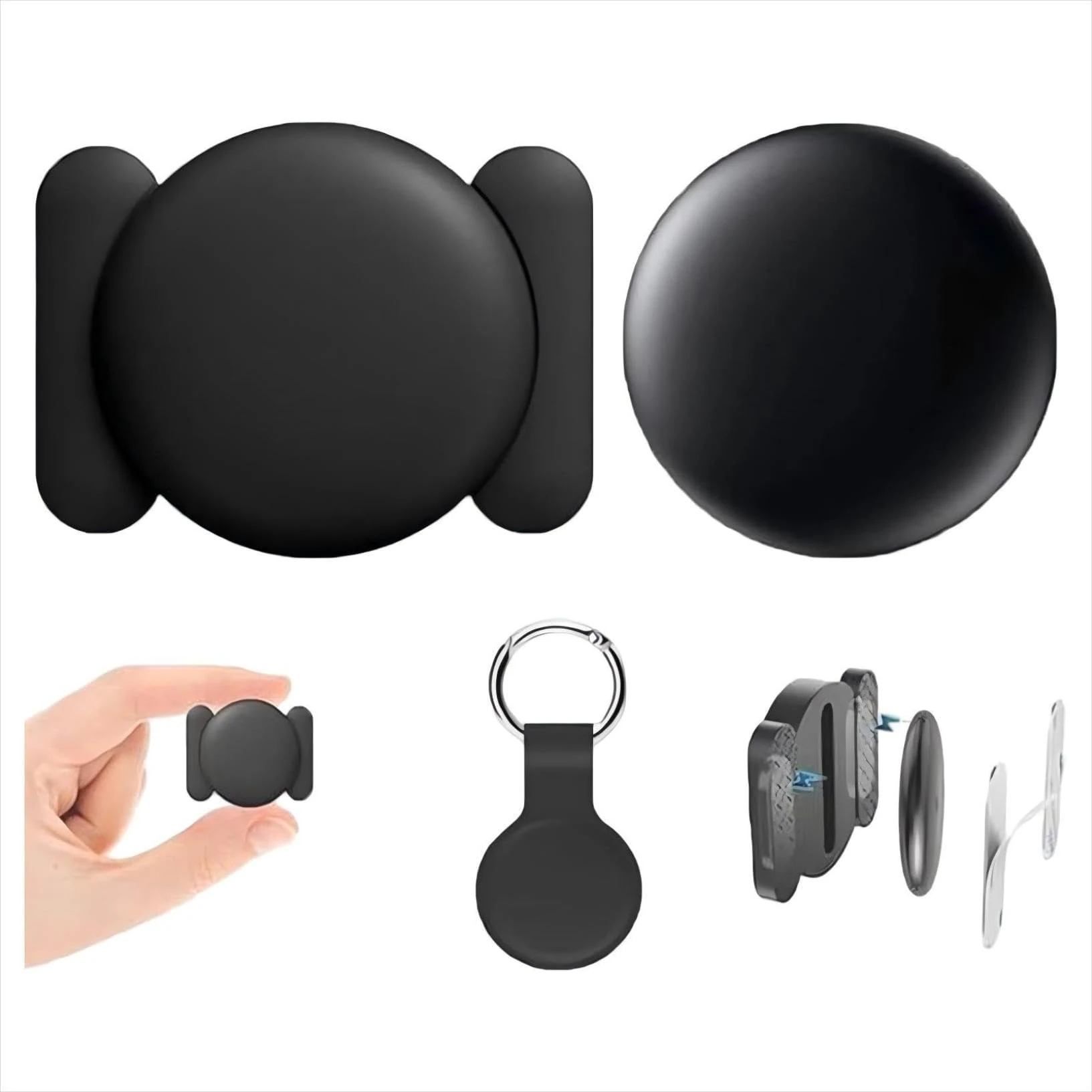 Mini GPS Tracker for Vehicles – Hidden Magnetic Car Tracker No SIM Card Required, Real-Time GPS Tracking devices for Kids, Car, Pets, Works (iOS/Android) Find My, Vehicle Locator (iOS(2 pcs))