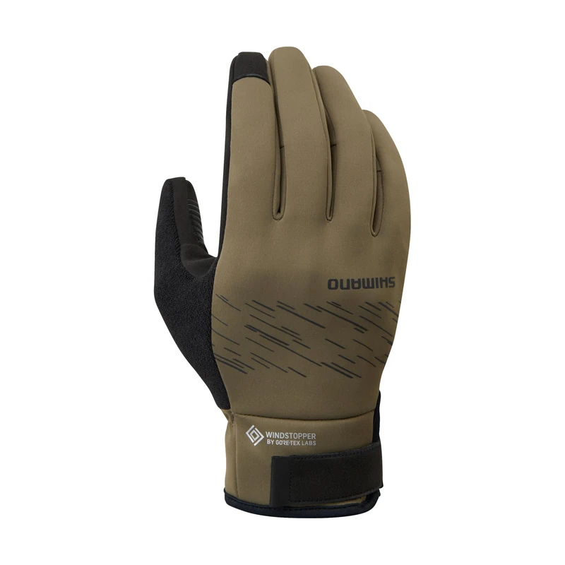 Shimano Windstopper Insulated Gloves - Sand Brown M Cycling Clothing Accessory