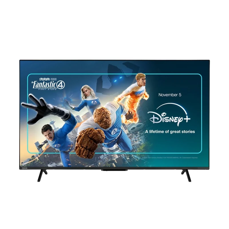 Toshiba 55”UV1563DB 4K Smart VIDAA TV, Ultra HD,Dolby Vision, HDR10, Freely, Disney+, Prime Video, Netflix, Dolby Audio Processing, Works with Alexa, Works with Google Assistant, VIDAA Voice 2025