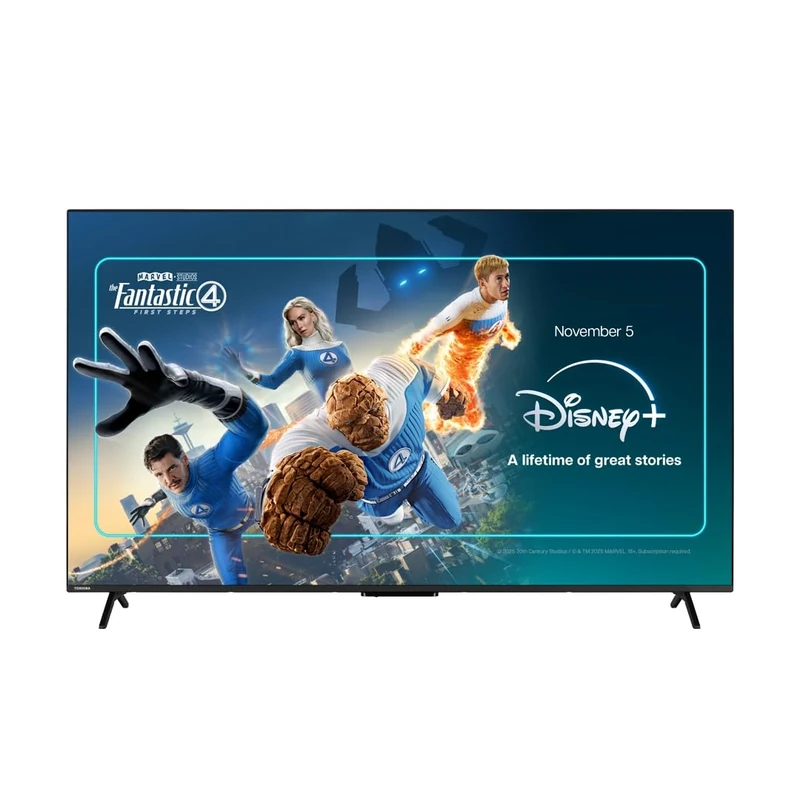 Toshiba 65”UV1563DB 4K Smart VIDAA TV, Ultra HD,Dolby Vision, HDR10, Freely, Disney+, Prime Video, Netflix, Dolby Audio Processing, Works with Alexa, Works with Google Assistant, VIDAA Voice 2025