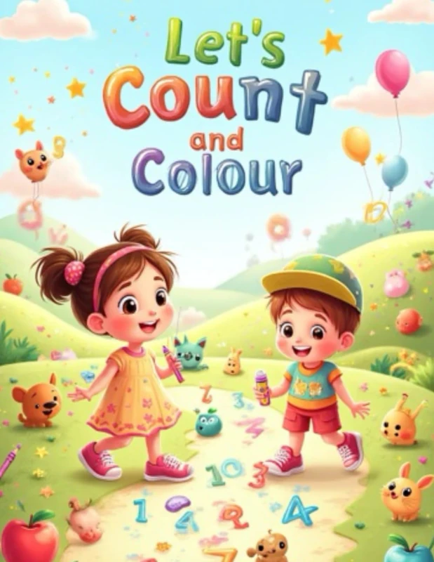 Let’s Count and Colour: Fun Numbers & Coloring Activities for Kids Ages 3–6: Early Learning Workbook to Teach Counting, Numbers, and Creativity Through Coloring (Smart Kids Kindergarten Series) - Image 1