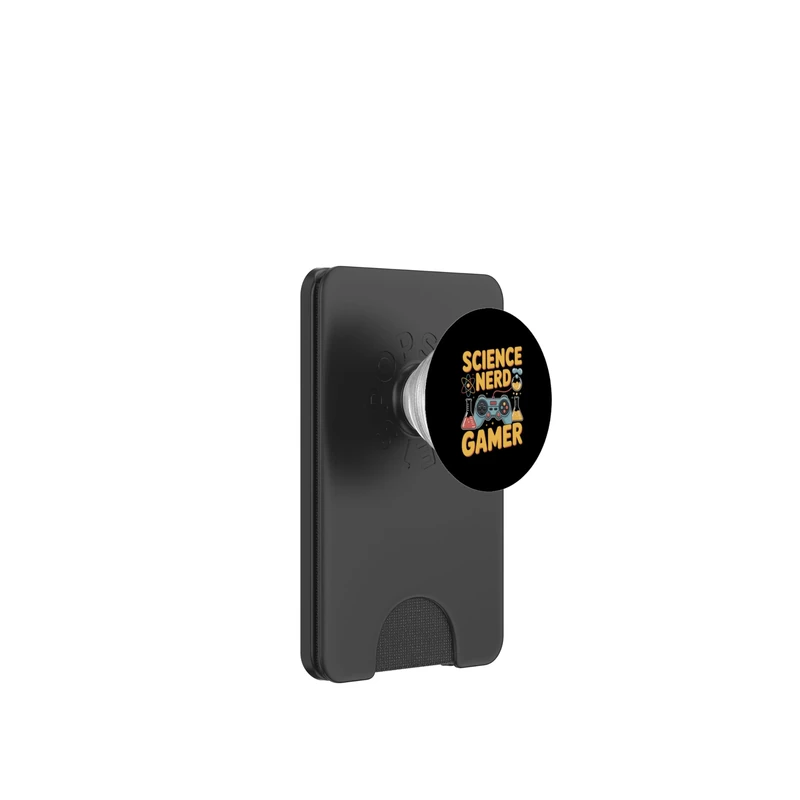 Science Nerd Gamer Controller Beakers Atom Lab PopSockets PopWallet for MagSafe