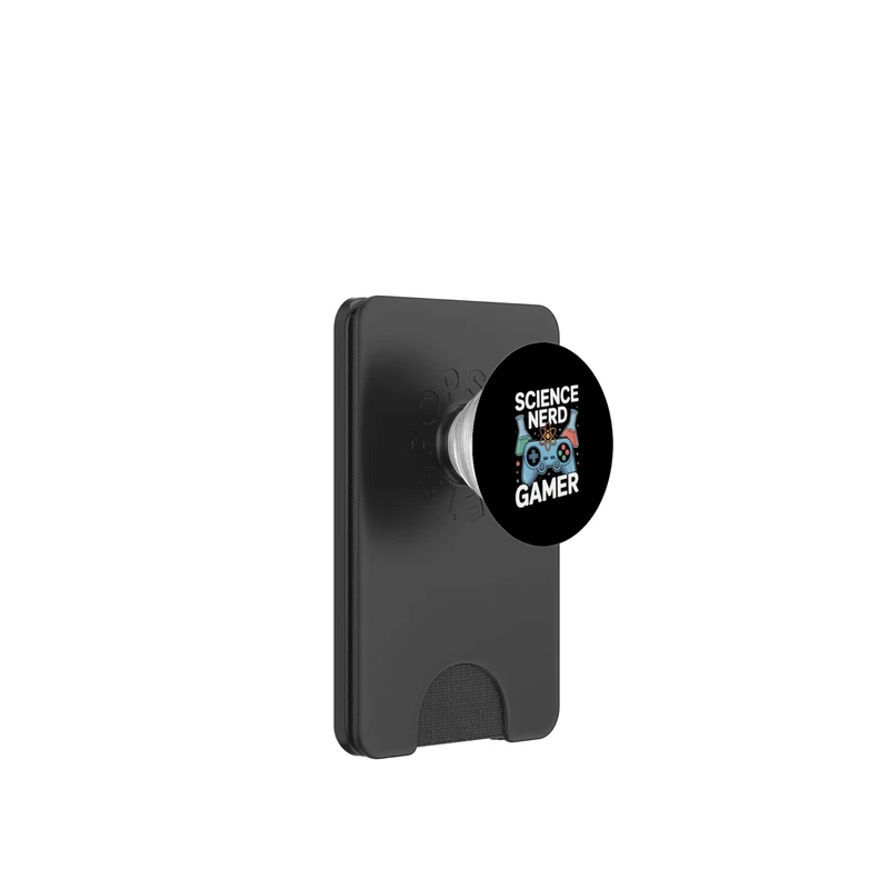 Science Nerd Gamer Controller Atom Beakers PopSockets PopWallet for MagSafe