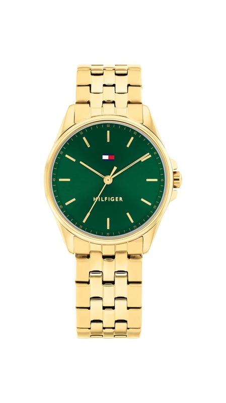 Tommy Hilfiger Three Hand Quartz Movement Watch for Women with Gold Colored Stainless Steel Bracelet - 1782799
