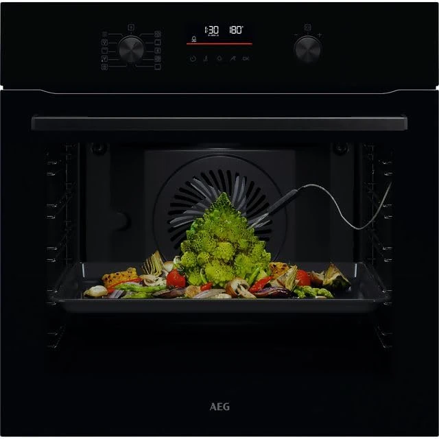 AEG 6000 SenseCook® OS6AB50AK Built In Electric Single Oven - Black - A+ Rated