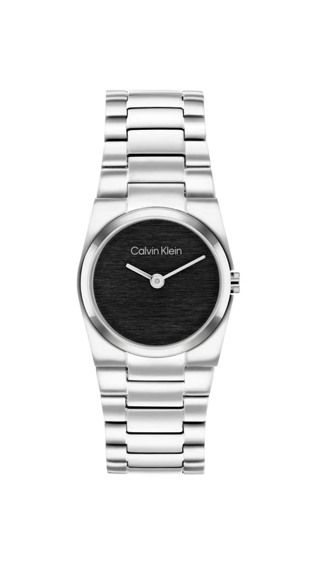 Calvin Klein Two Hand Quartz Movement Watch for Women CK Unite Collection with Silver Stainless Steel Bracelet - 25100121