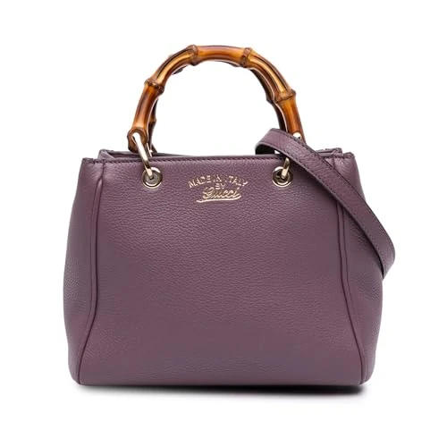 Gucci Pre-Loved Mini Calfskin Bamboo Shopper Satchel