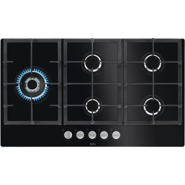 AEG HKB95820NB 86cm Gas Hob - Black