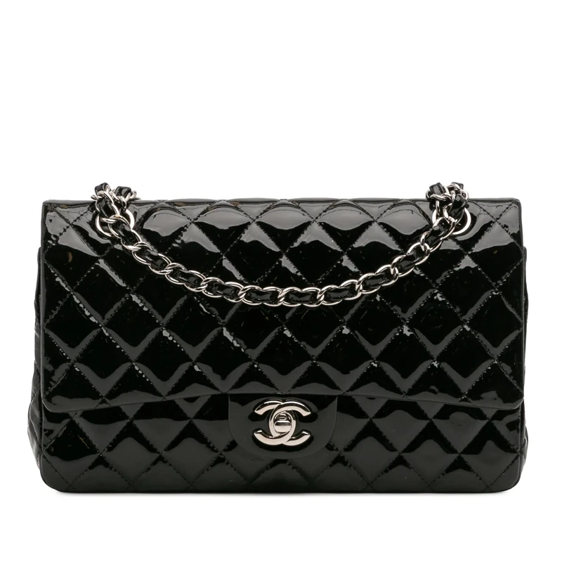 Chanel Pre-Loved Medium Classic Patent Double Flap