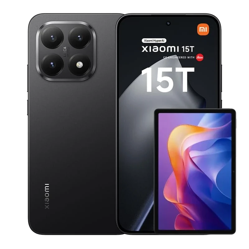 Xiaomi 15T, Smartphone 12+512GB, 6.83" 120Hz Eye-care Display, MediaTek Dimensity 8400-Ultra, 50MP Leica Summilux Optical Lens, 5500mAh, Black, Charger Not Included,2-years warranty+Xiaomi TV F 32