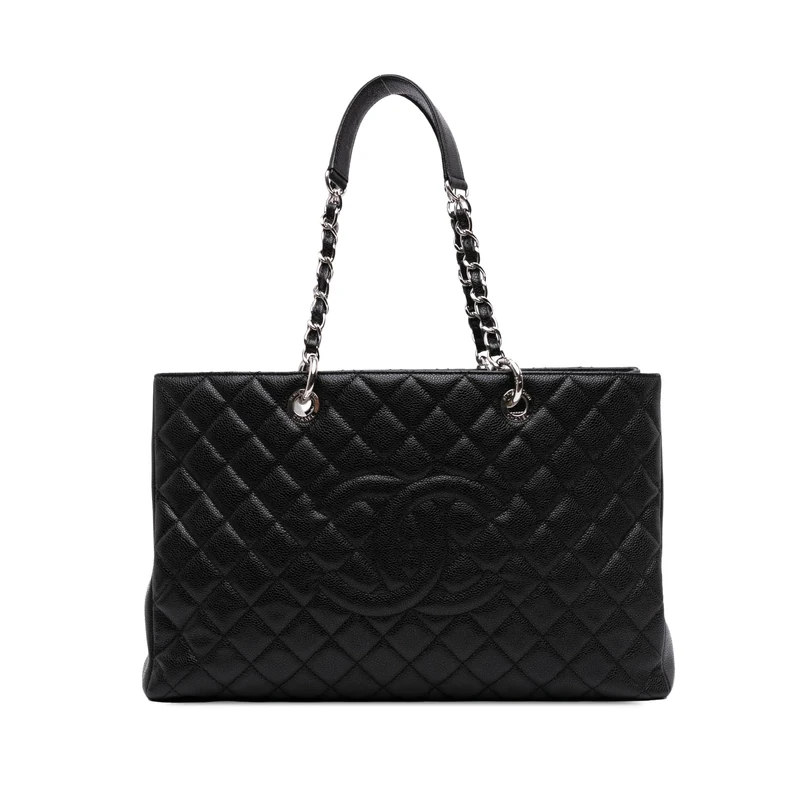 Chanel Pre-Loved Caviar Grand Shopping Tote XL
