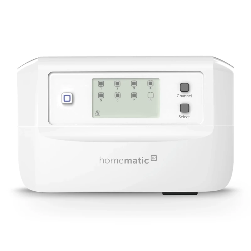 Homematic IP Smart Home Underfloor Heating Controller - 8 Channels, Motorized, Digital Control Underfloor Heating with or without App, Energy Saving, 161656A0