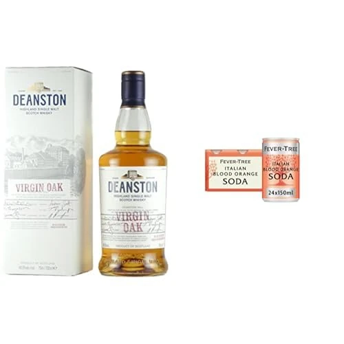Deanston Virgin Oak Single Malt Scotch Whisky with Fever-Tree Italian Blood Orange Soda