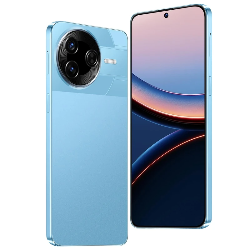 QrZrQ 4G Smartphone,6.6-inch HD INCELL Display, 32GB ROM (Expandable up to 256GB), Dual SIM Free Unlocked Android 12.0,Support Bluetooth/Wifi/GPS/OTG/Fast Charger/Face ID Mobile Phone (F7 Ultra-Blue)