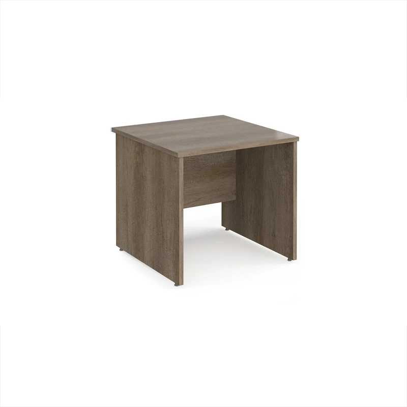 Mr Office Maestro 25 straight desk 800mm deep - panel end leg, Nebraska Oak, 800