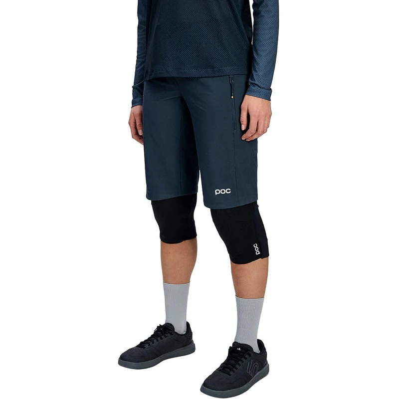 POC Motion Shorts Women's – MTB Shorts for MTB and Trail Riding with Lightweight Recycled Material, DWR Splash Protection, Knee Protector Compatibility, Zipped Pockets