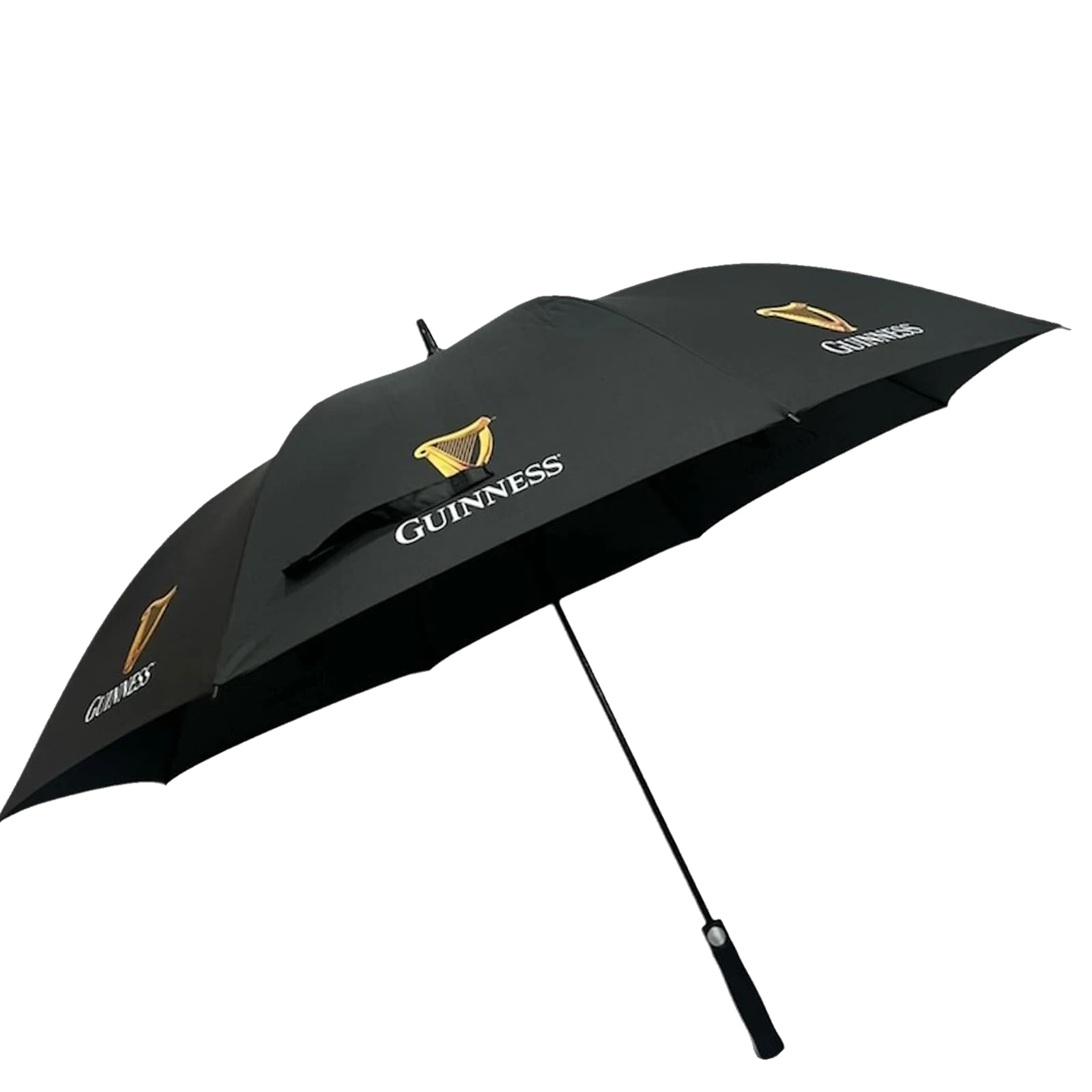 Guinness Official Golf Umbrella – 30-Inch Large Canopy, Auto-Open, 8 Reinforced Ribs, Windproof & Waterproof Stick Umbrella – Premium Logo Design for Fans & Gifts