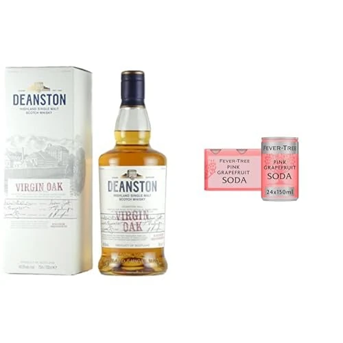 Deanston Virgin Oak Single Malt Scotch Whisky with Fever-Tree Pink Grapefruit Soda