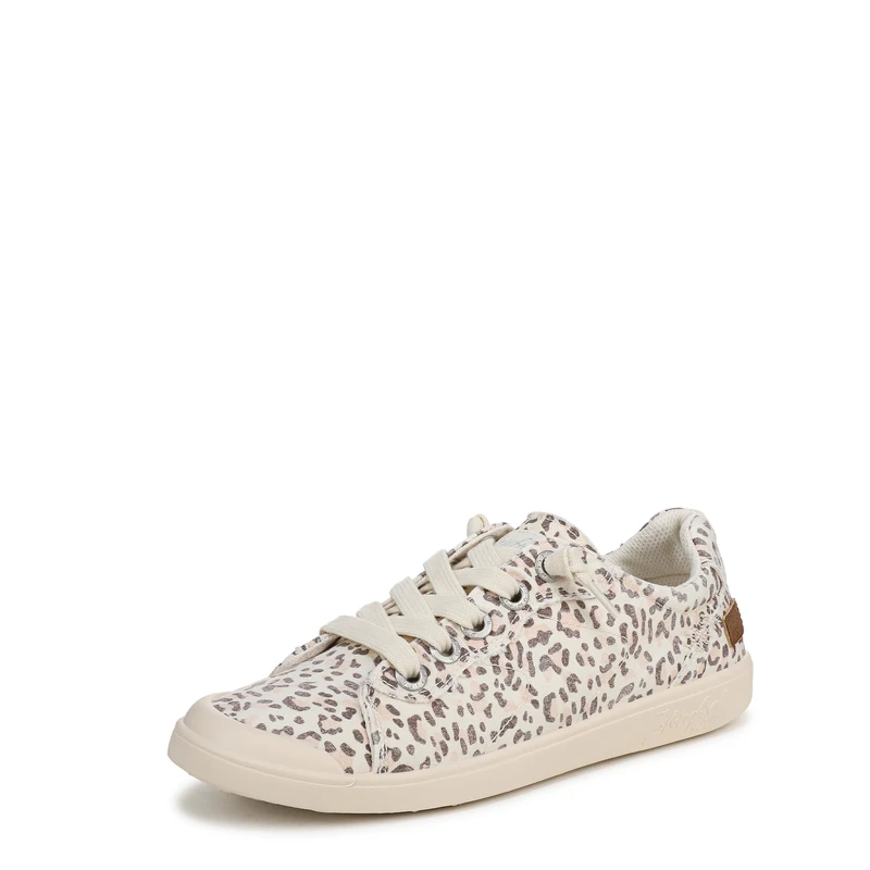 Blowfish Women's Vienna Lace-Up Trainers, Leopard Print Beige, Medium Fit, UK 6